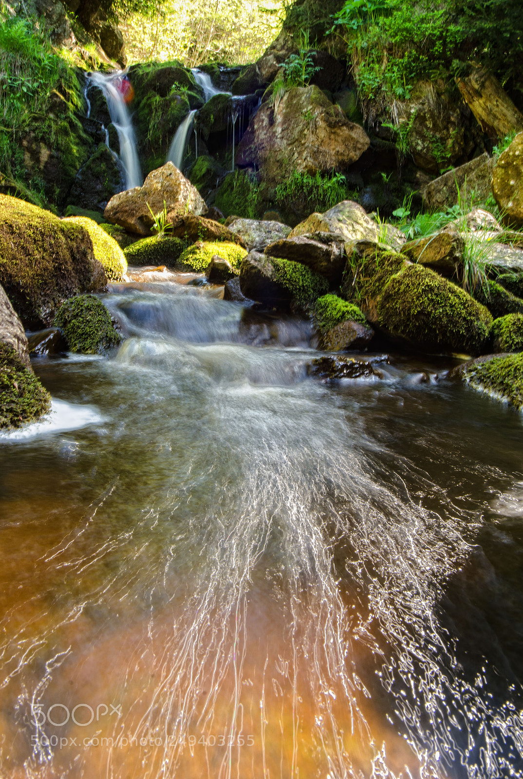 Nikon D7000 sample photo. Waterfall in the mountains photography