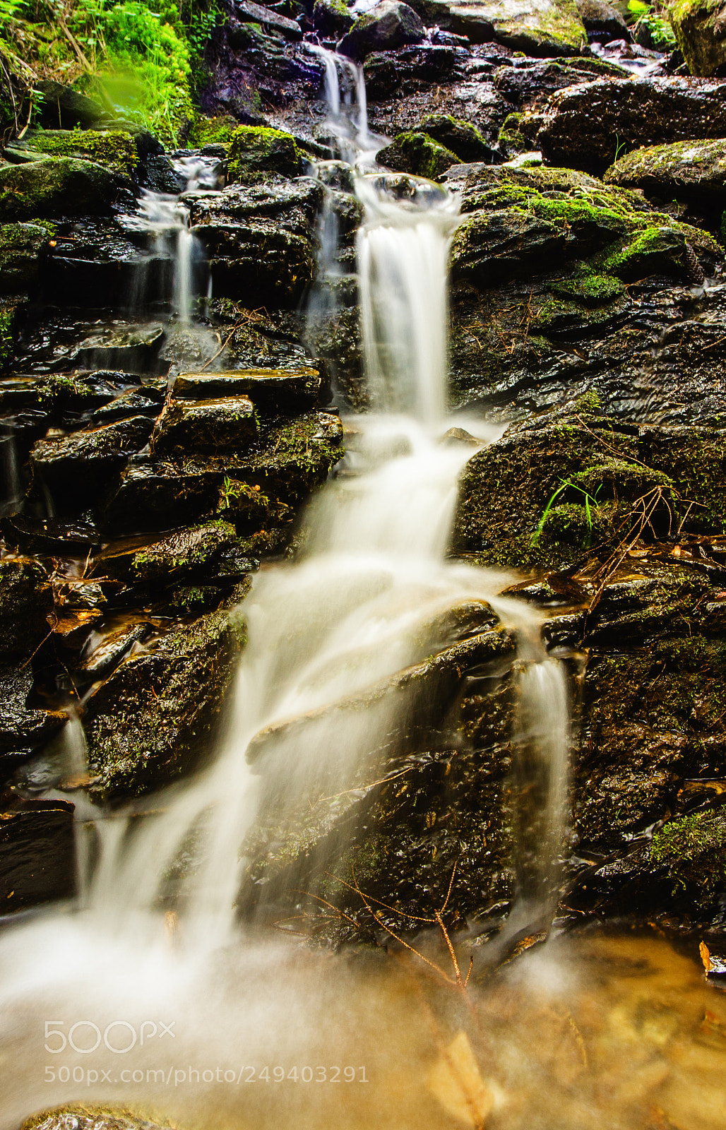 Nikon D7000 sample photo. Waterfall in the mountains photography