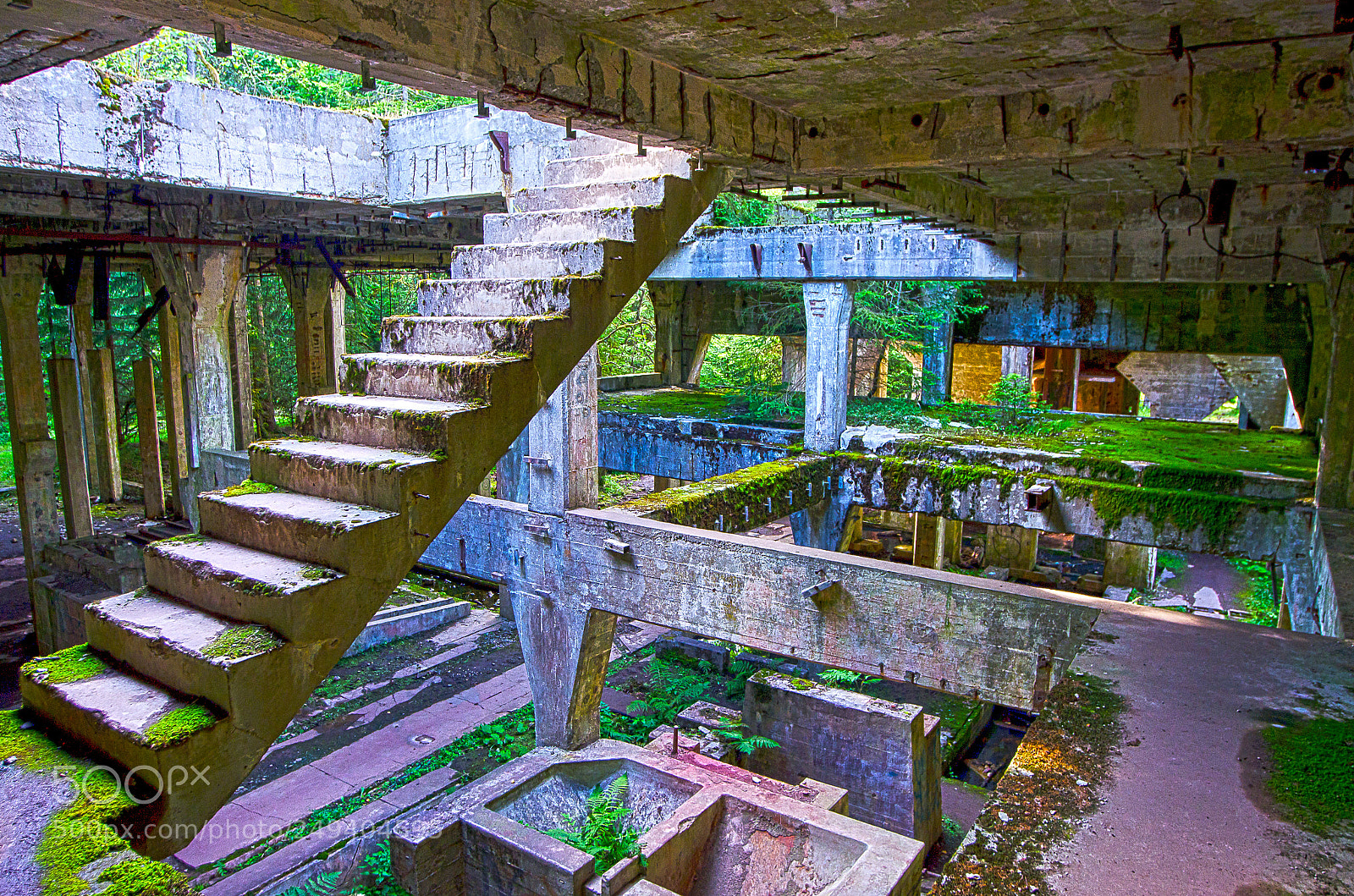Nikon D7000 sample photo. Old german military factory photography