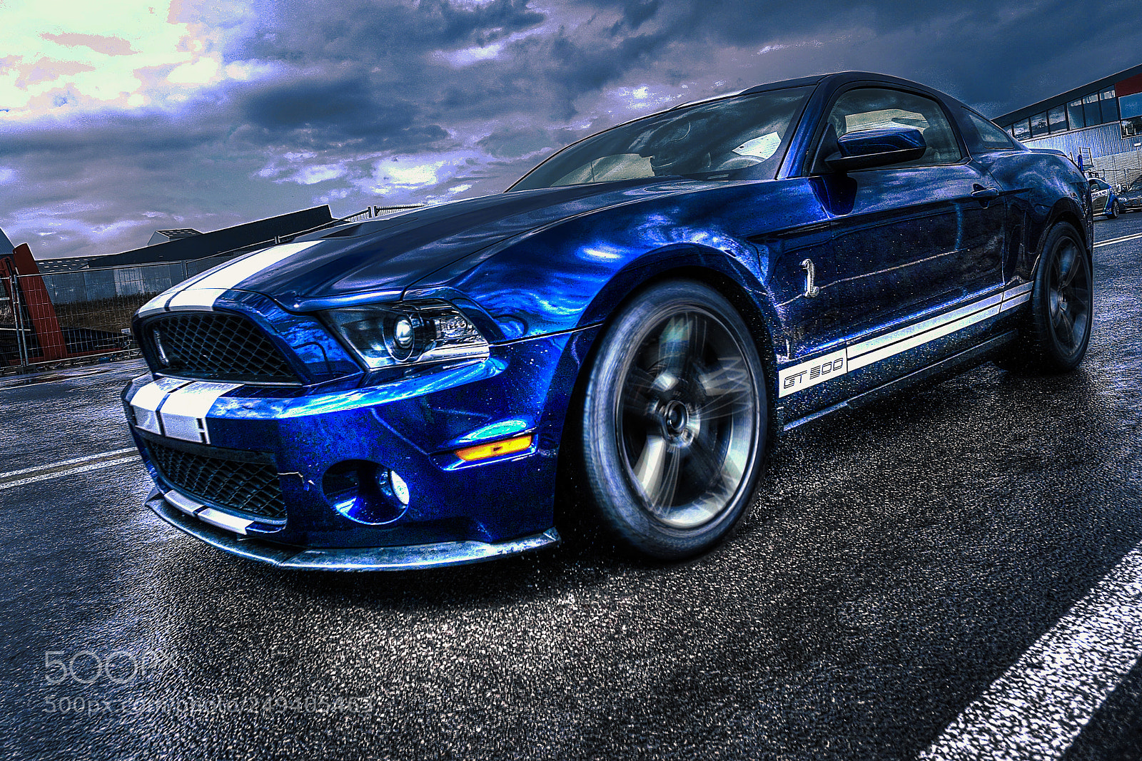Sony a6300 sample photo. Mustang shelby hd blue photography