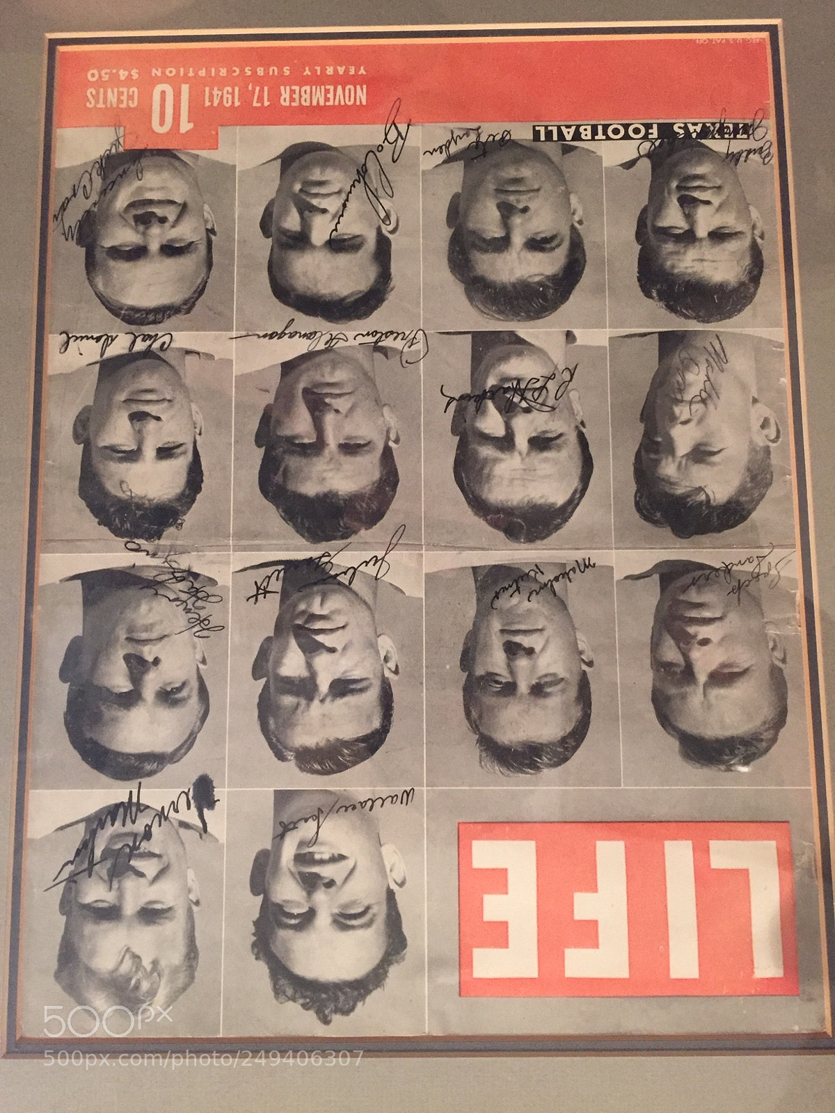 Apple iPhone 6 sample photo. Autographed november 1941 life photography