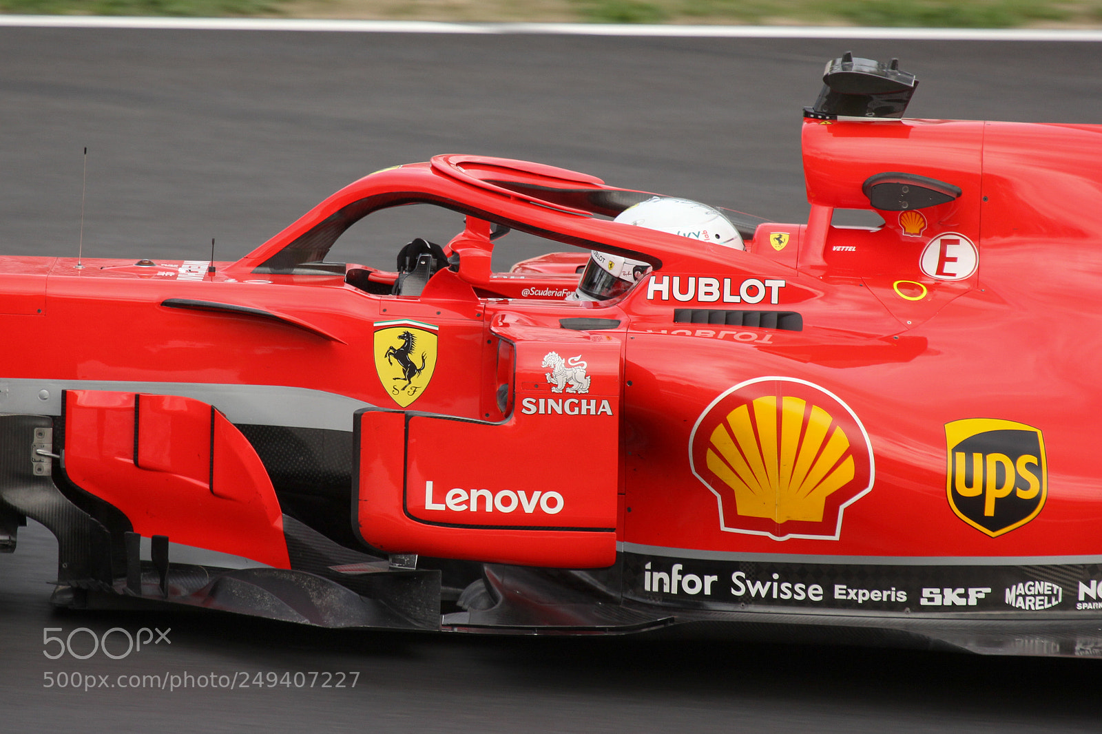 Canon EOS 60D sample photo. Sebastian vettel (ferrari) photography