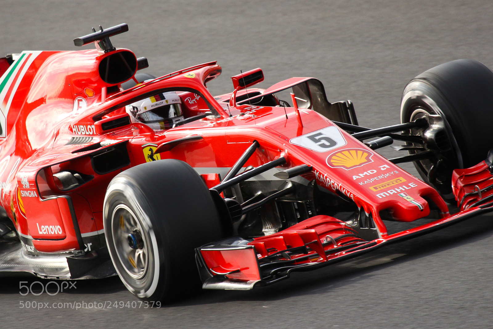 Canon EOS 60D sample photo. Sebastian vettel (ferrari) photography