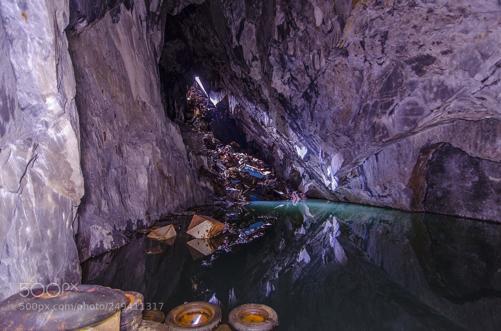 Nikon D7000 sample photo. The abandoned car mine photography