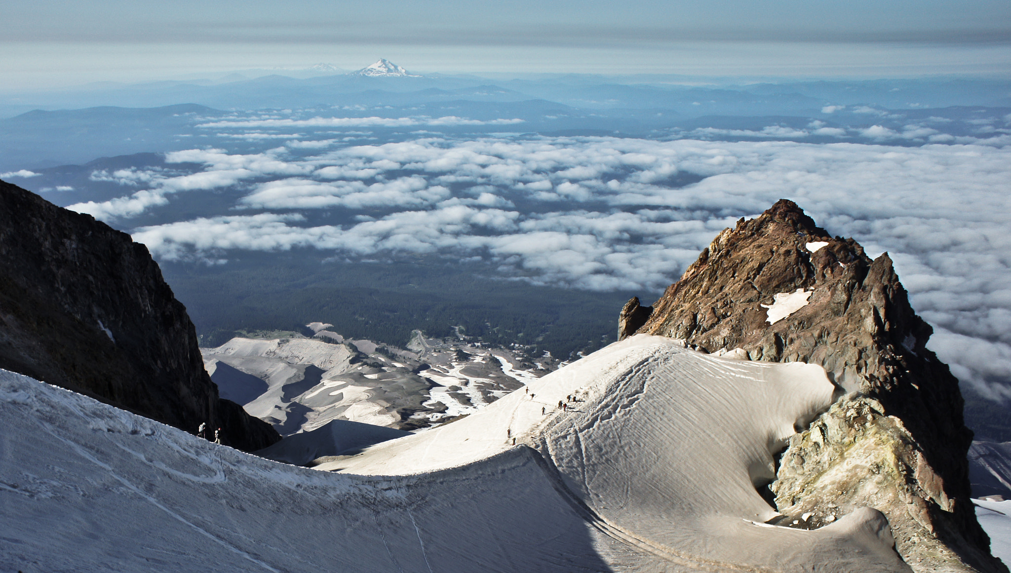 Sony Alpha NEX-3 sample photo. Mt. hood descent photography