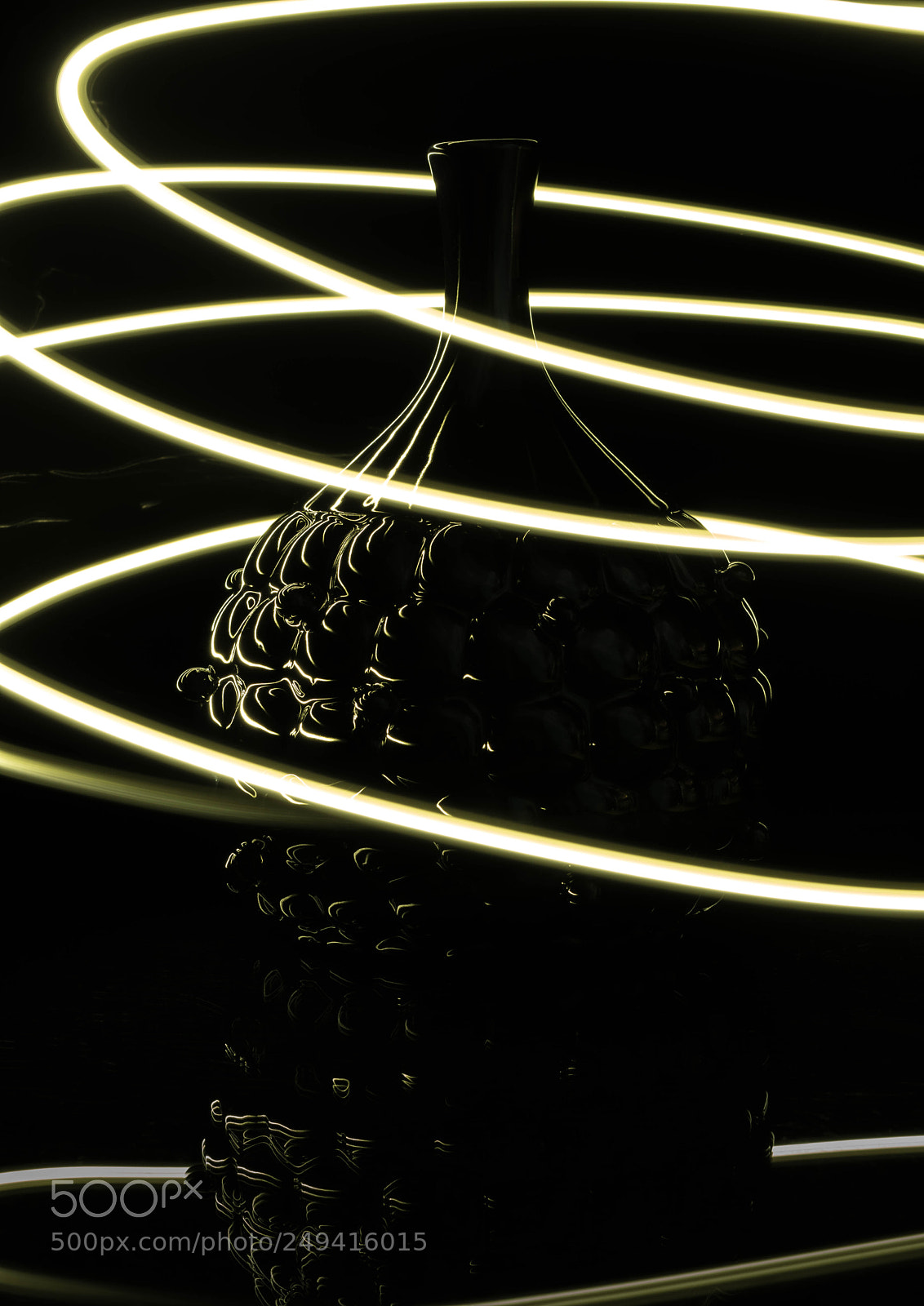 Nikon D3300 sample photo. Vase light painting photography