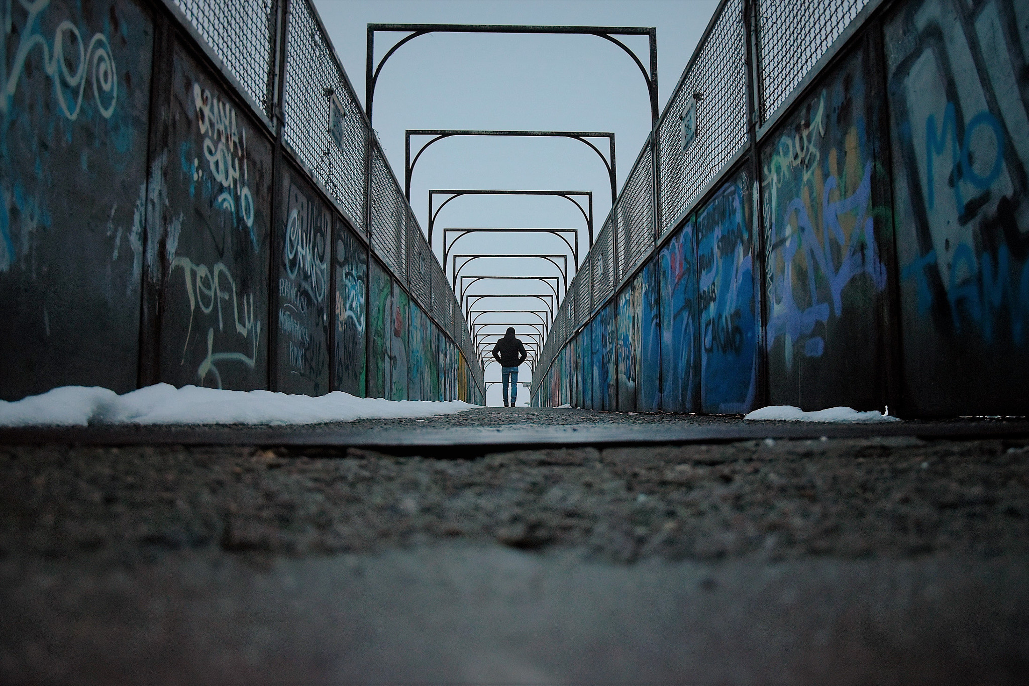 Nikon D5500 sample photo. On the railway bridge photography
