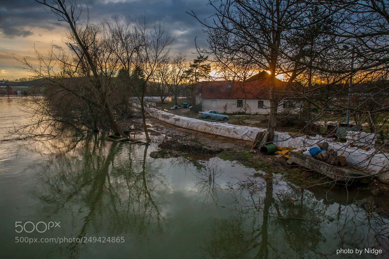 Canon EOS 5D sample photo. Fight against the flood photography
