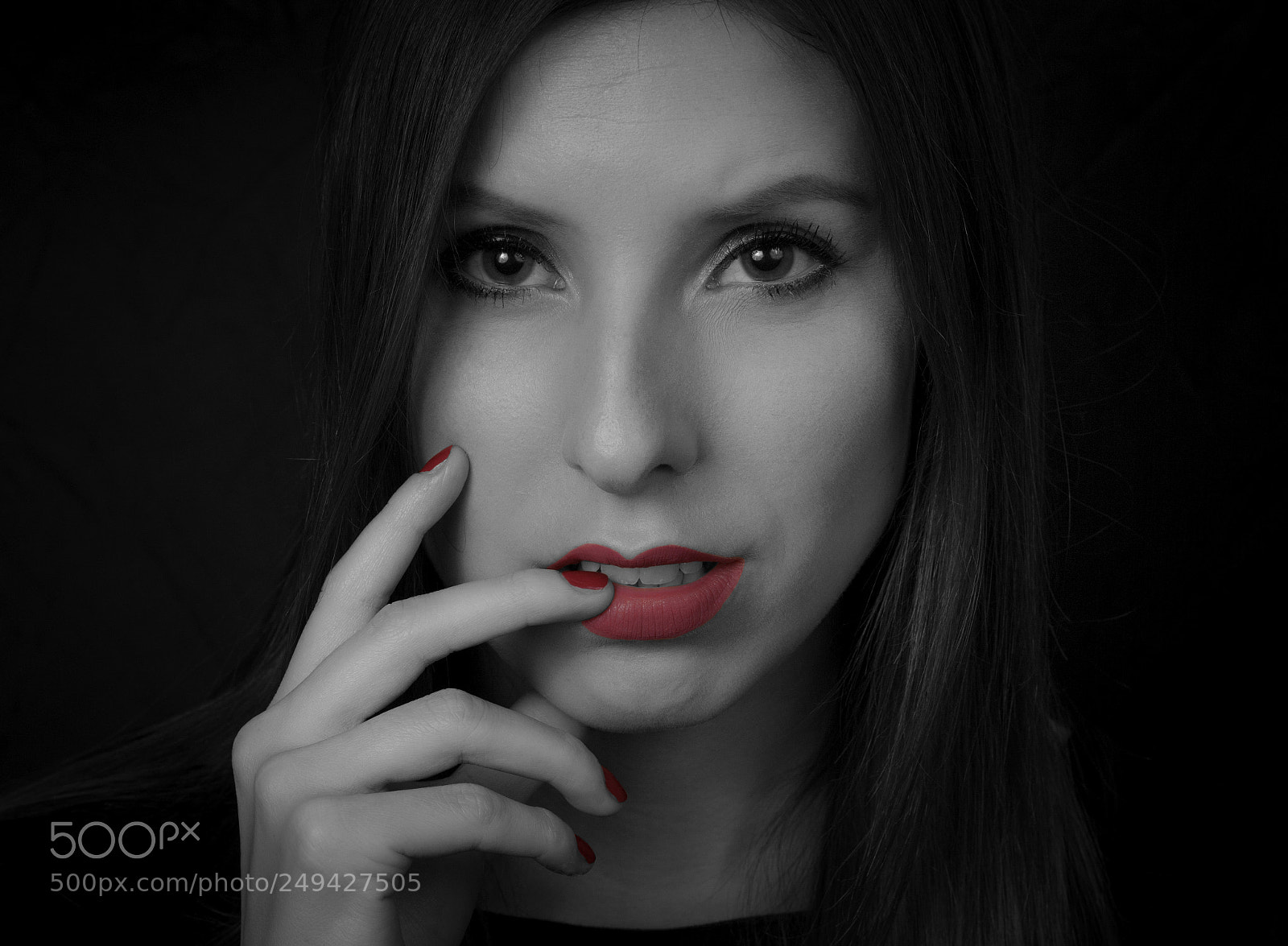 Sony a6000 sample photo. Colored lips photography
