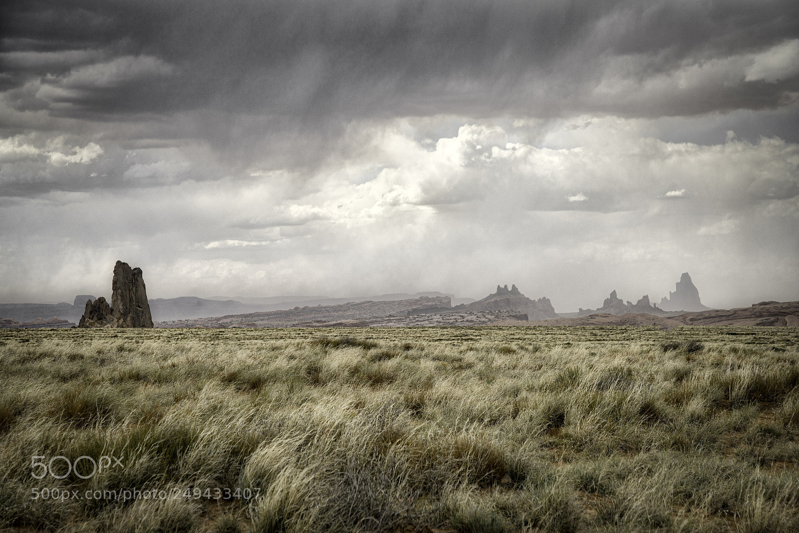Sony a7R II sample photo. Storm over monument valley photography