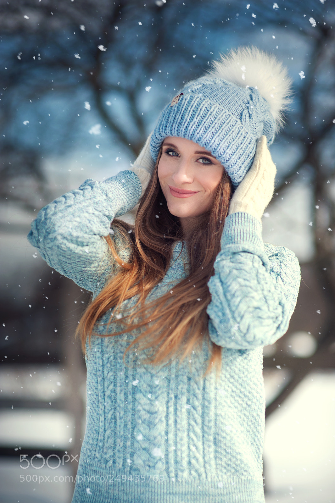 Nikon D700 sample photo. Winter portrait of a photography