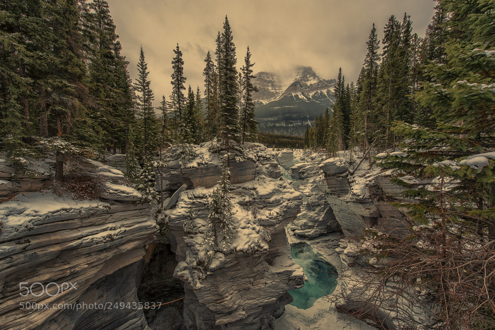 Nikon D800 sample photo. The 'athabasca" falls photography