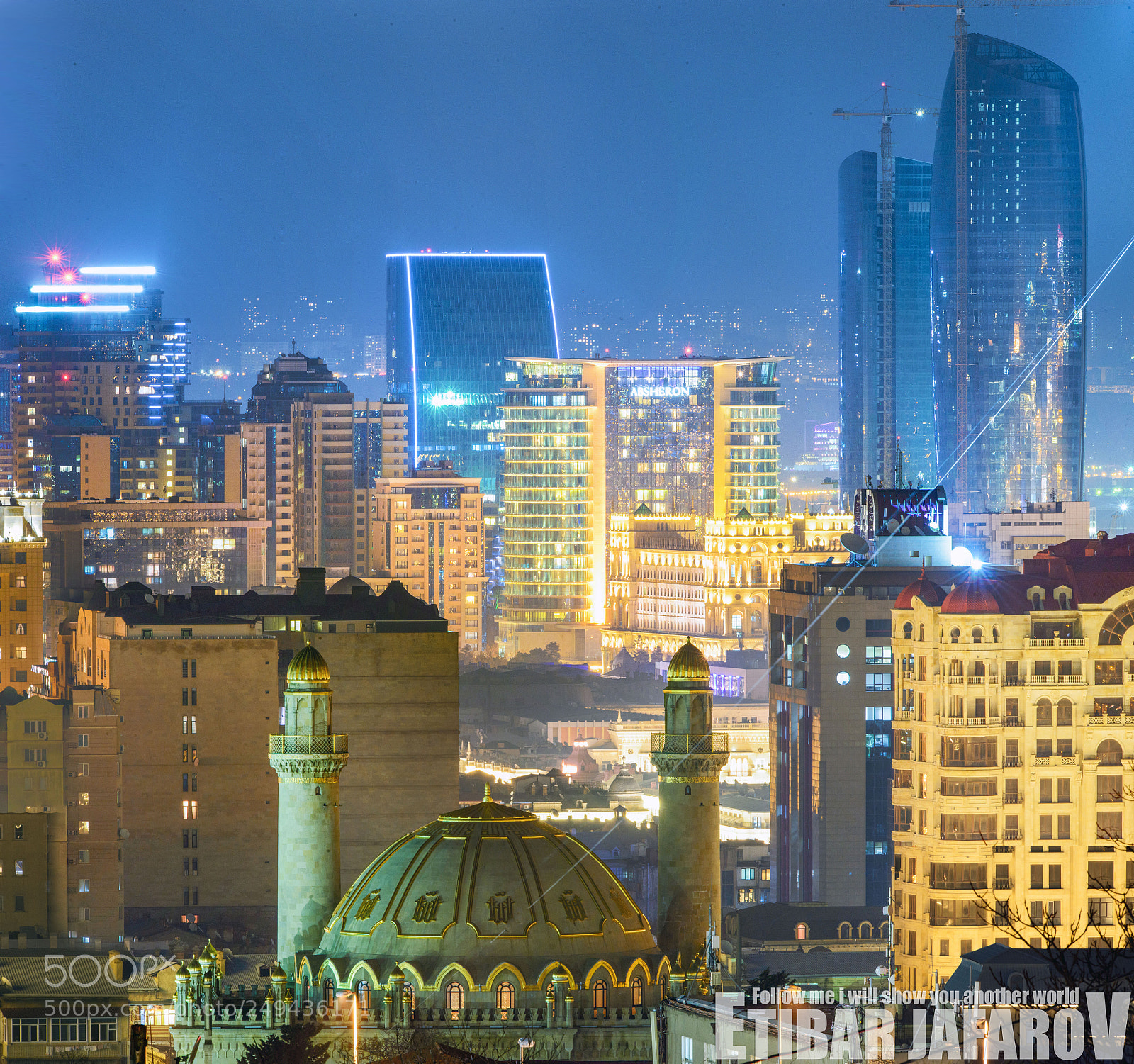 Nikon D800 sample photo. Baku nights photography