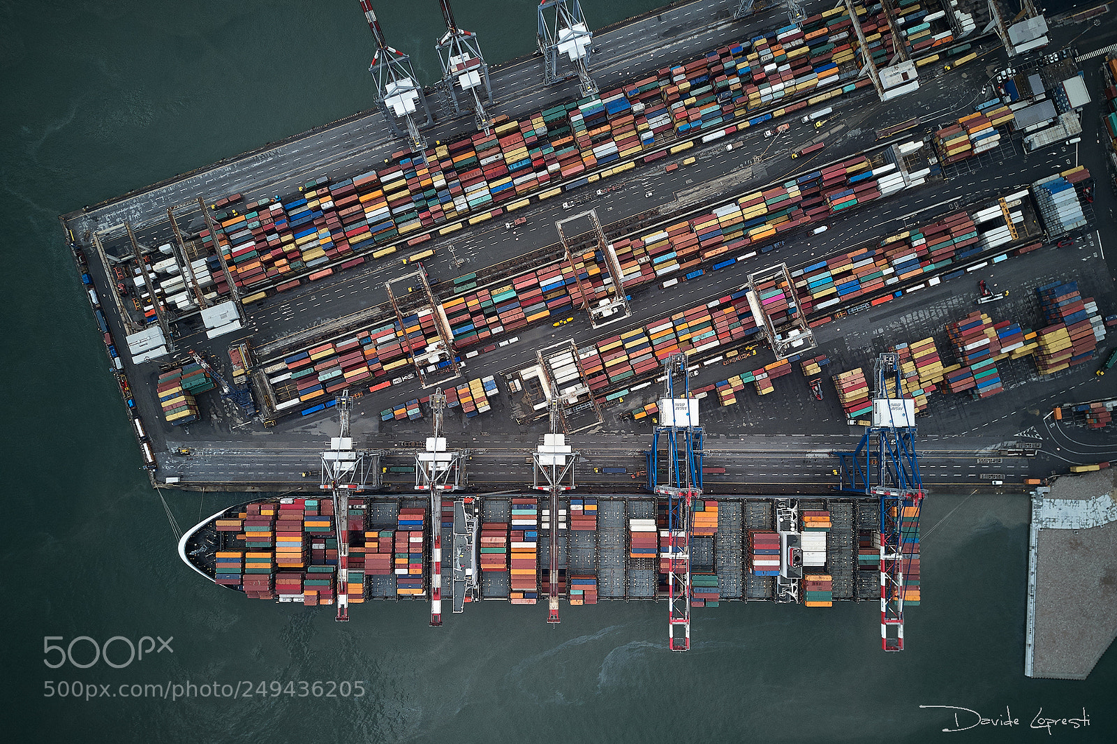 DJI FC220 sample photo. Harbor photography