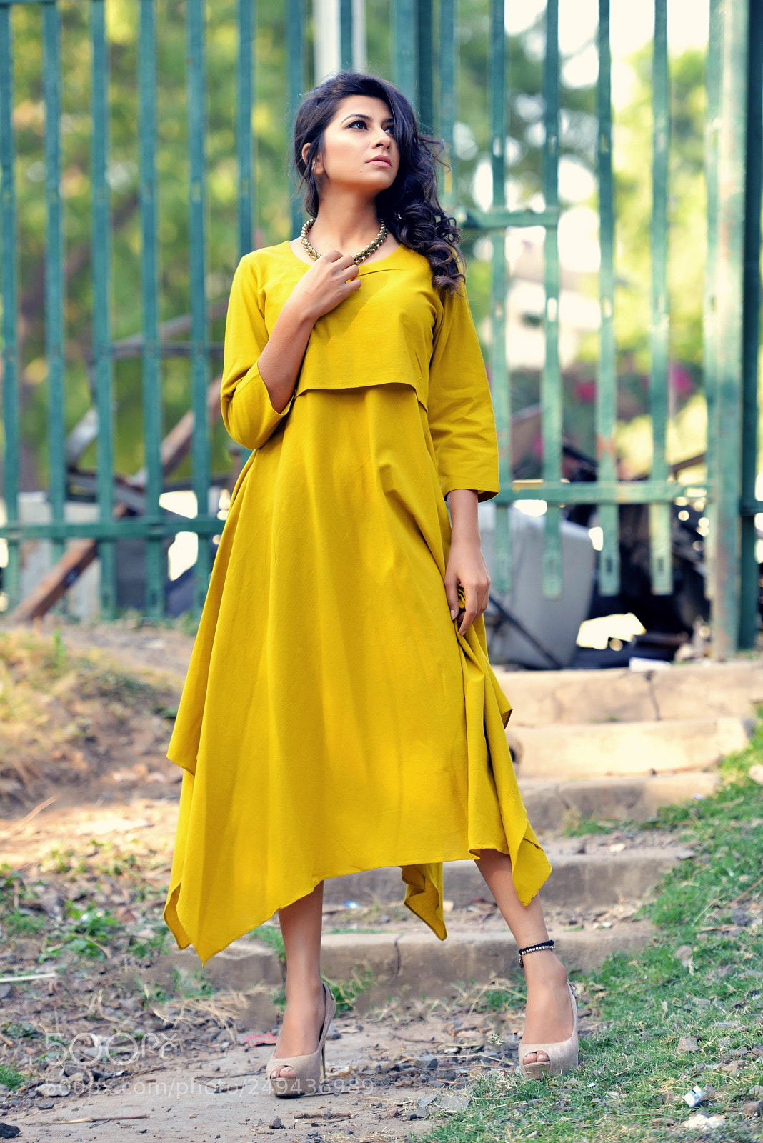 Nikon D800 sample photo. Yellow dress photography