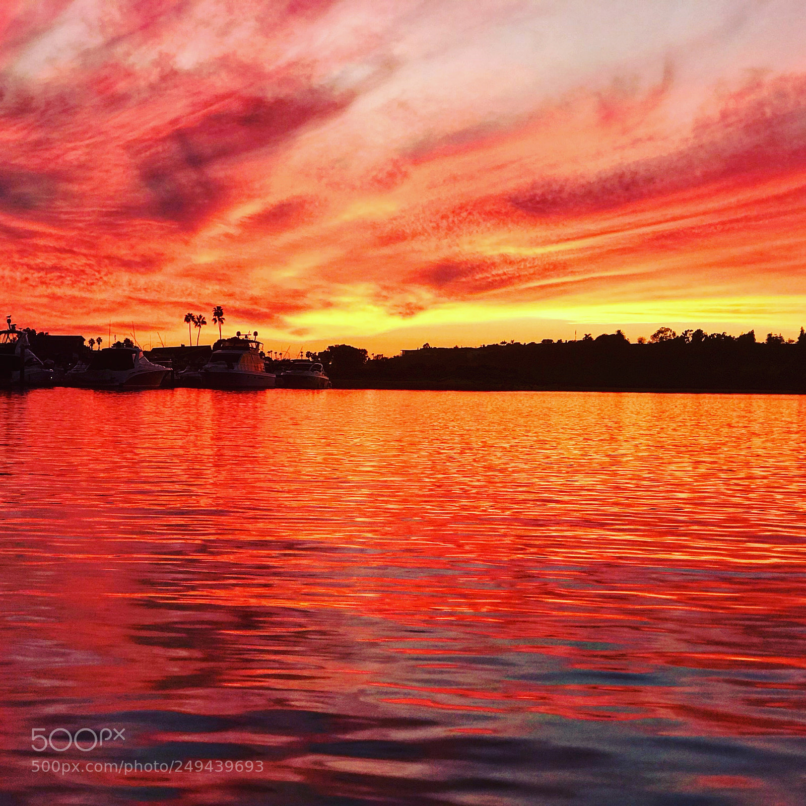Apple iPhone 7 Plus sample photo. Fire sunsets at newport photography