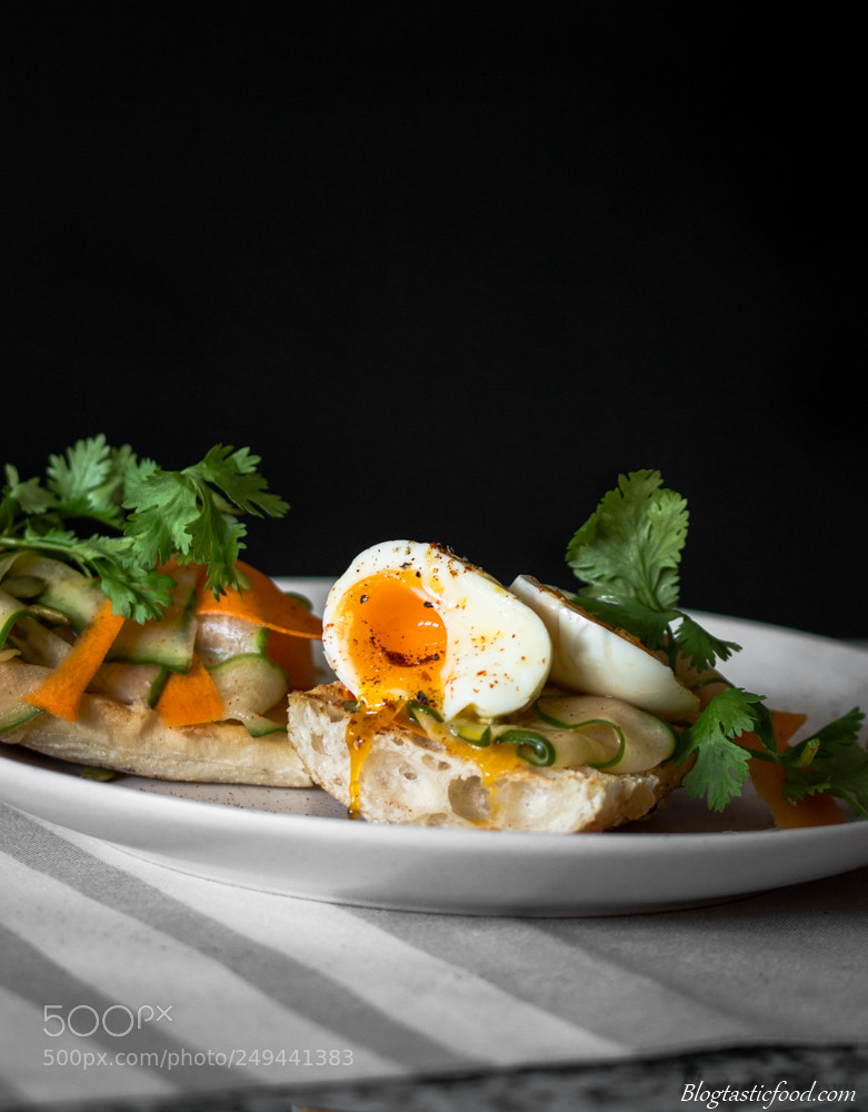 Canon EOS 70D sample photo. Soft boiled egg photography