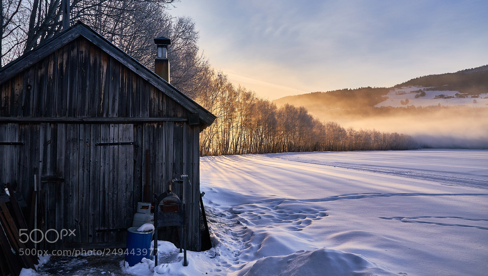 Sony a6500 sample photo. Foggy winter morning photography