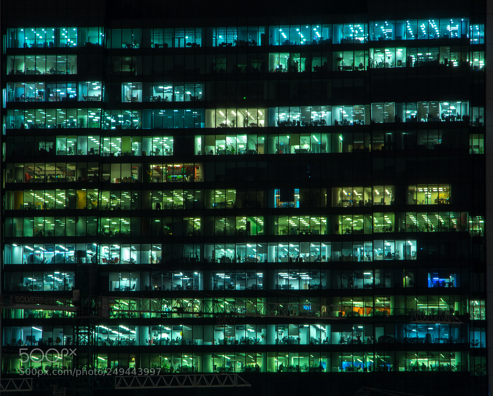 Pentax K-3 sample photo. Оffice cage photography
