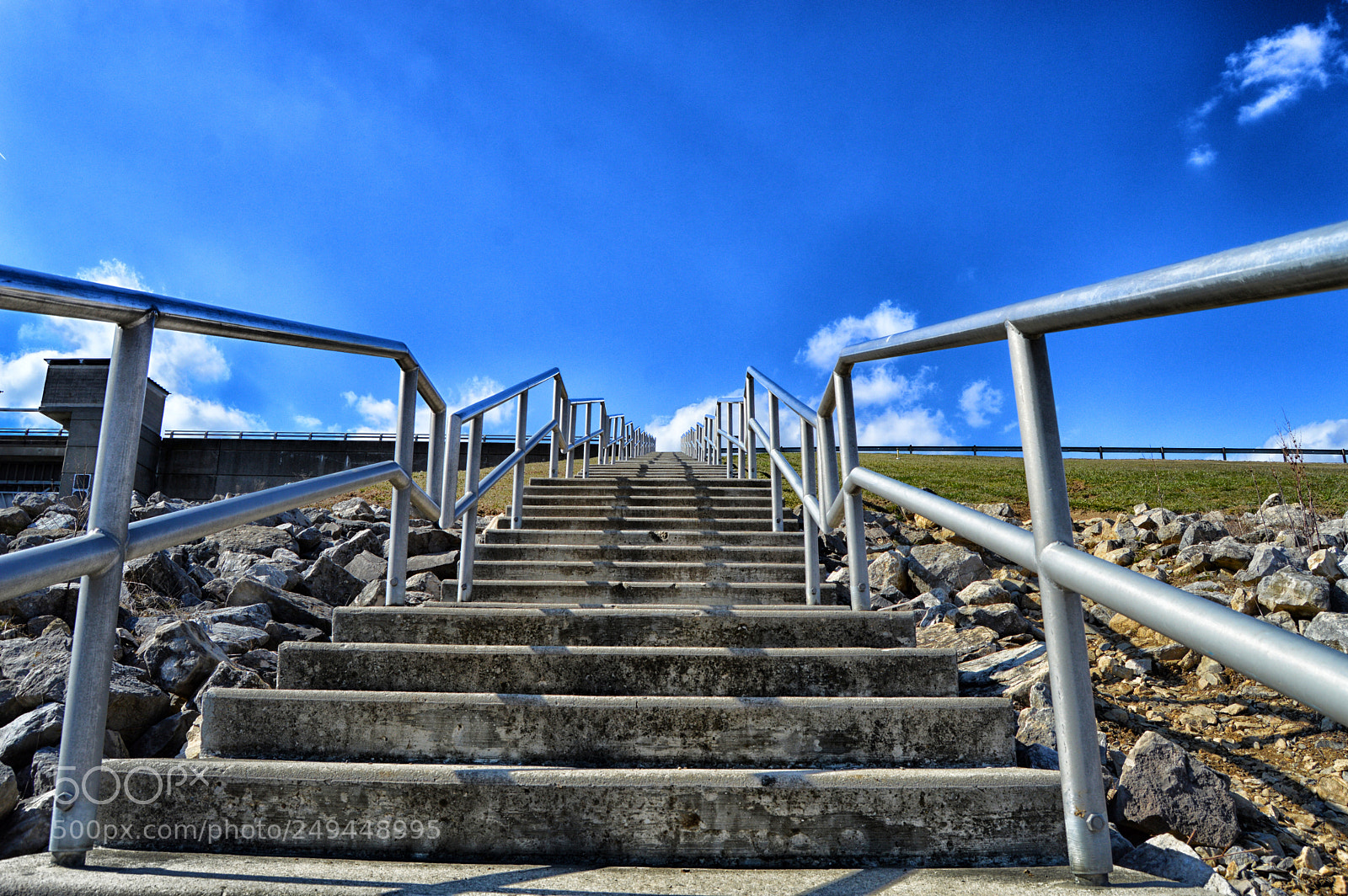 Nikon D3200 sample photo. Stairway sky photography