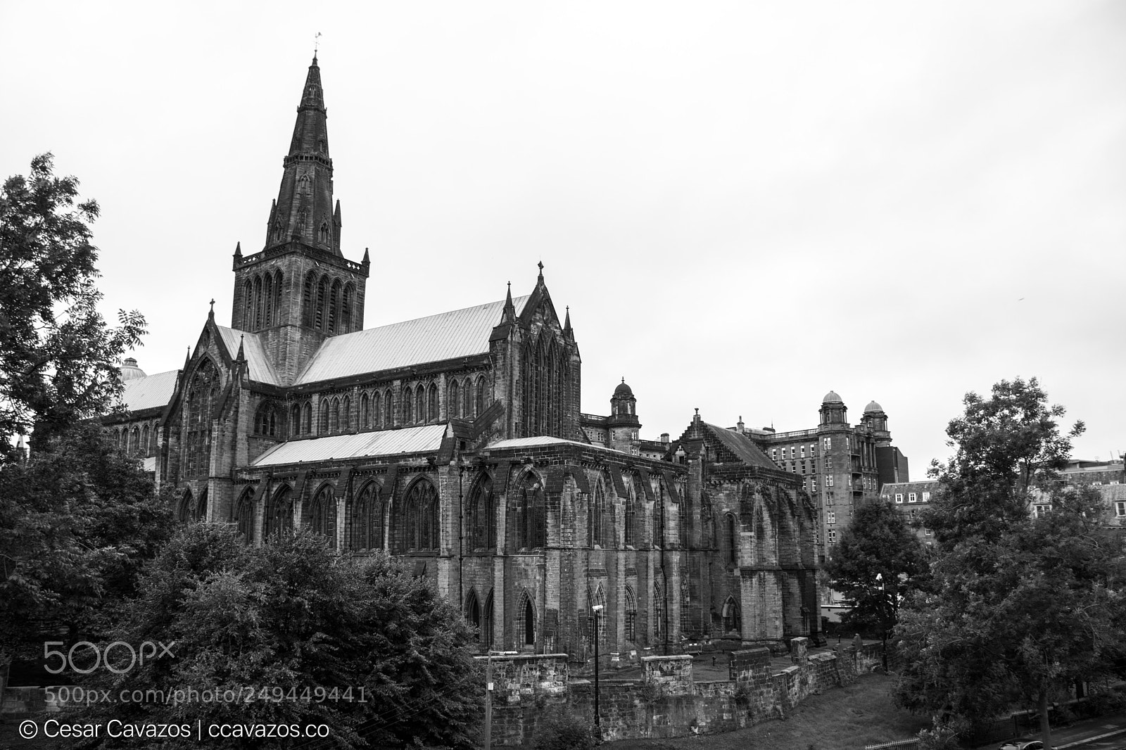 Nikon D3400 sample photo. Glasgow cathedral photography