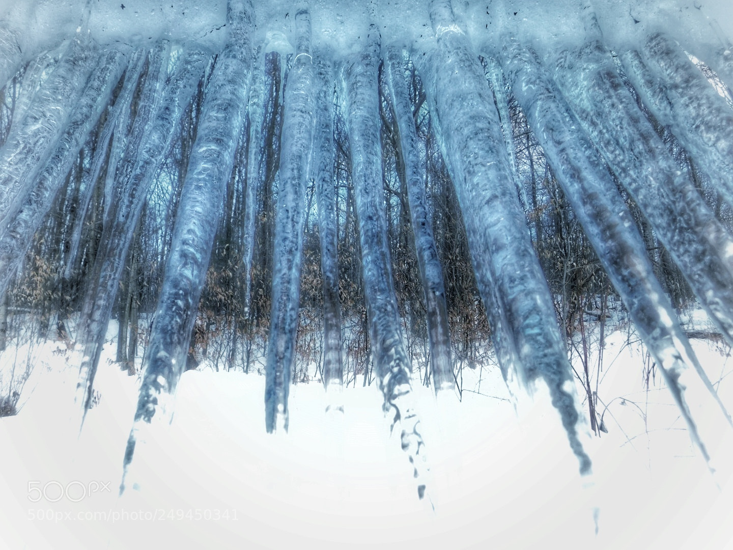Nikon Coolpix B500 sample photo. Under the icicles photography