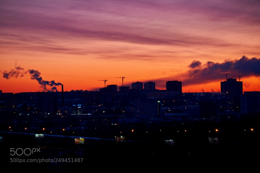 Fujifilm X-M1 sample photo. Dawn in the city photography