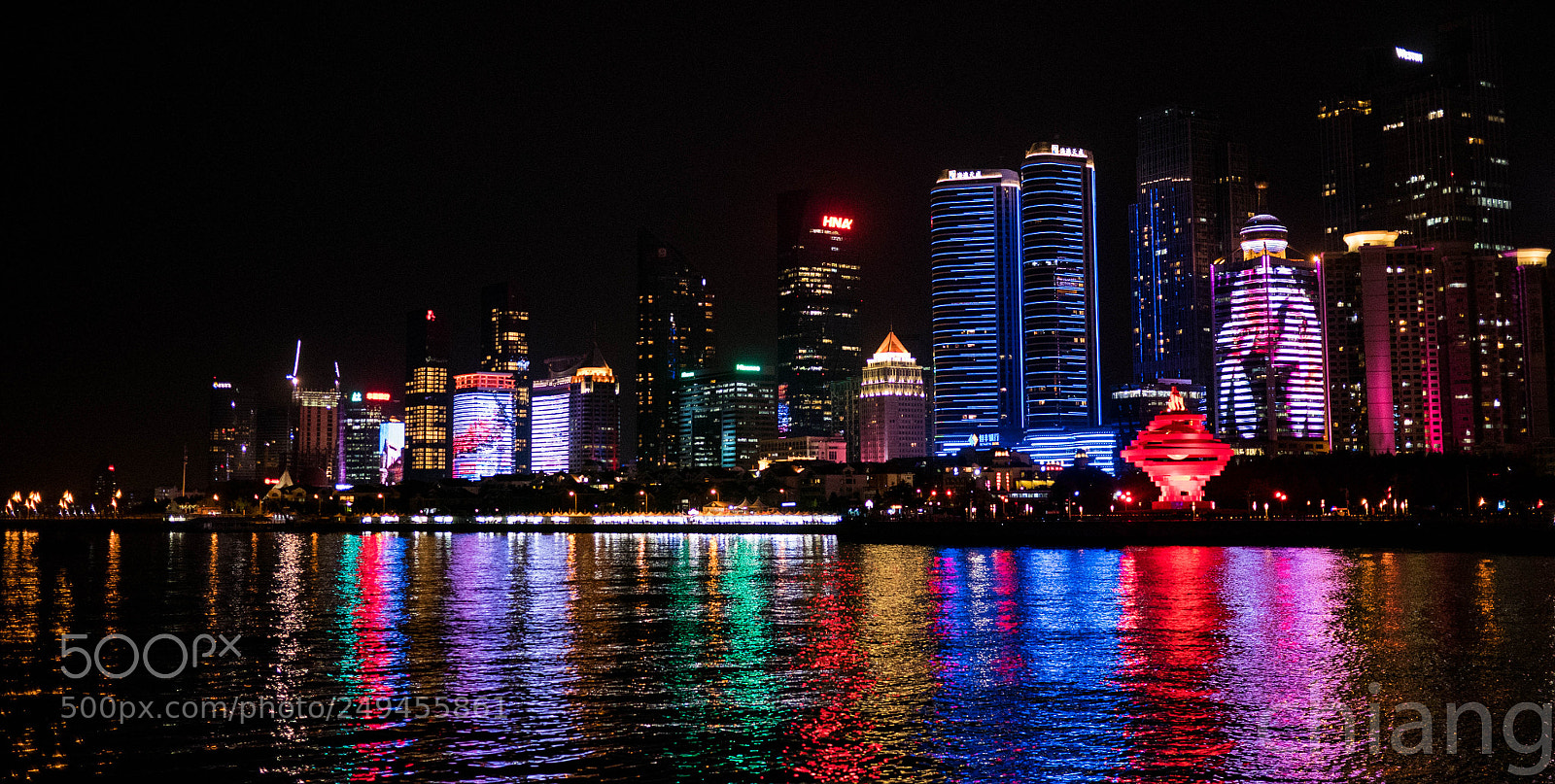 Panasonic Lumix DMC-GX85 (Lumix DMC-GX80 / Lumix DMC-GX7 Mark II) sample photo. One night in qingdao photography