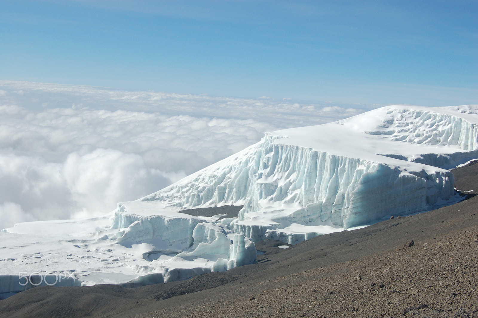 Nikon D50 sample photo. Kilimanjaro ice fields photography