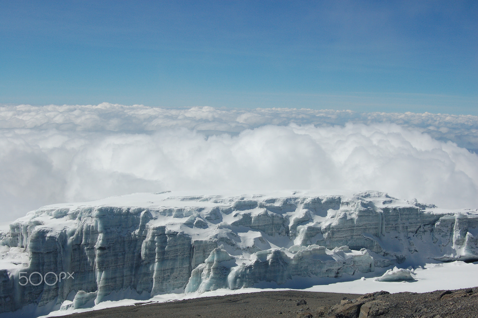 Nikon D50 sample photo. Kilimanjaro ice fields photography