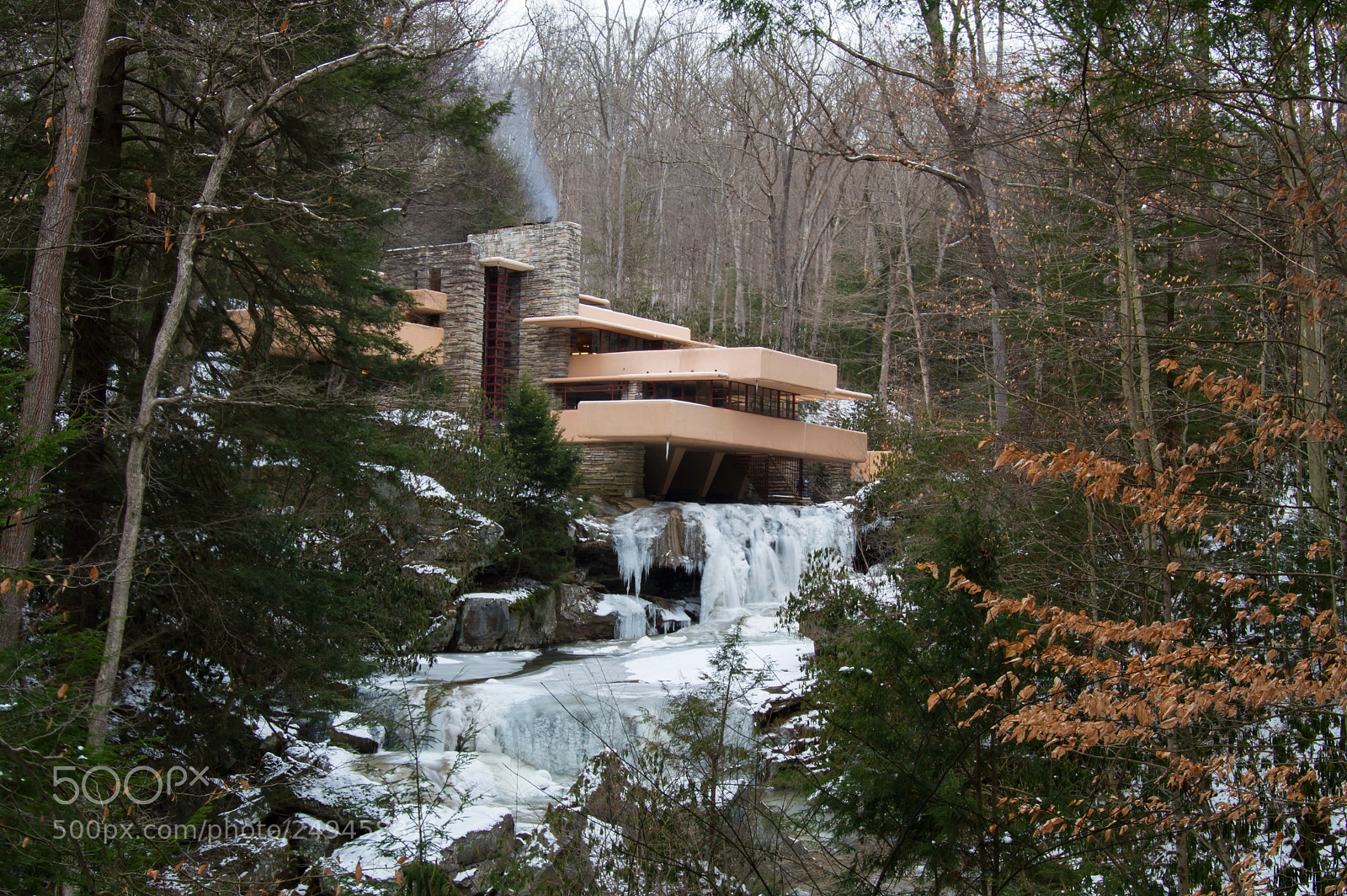 Nikon D3200 sample photo. Fallingwater photography
