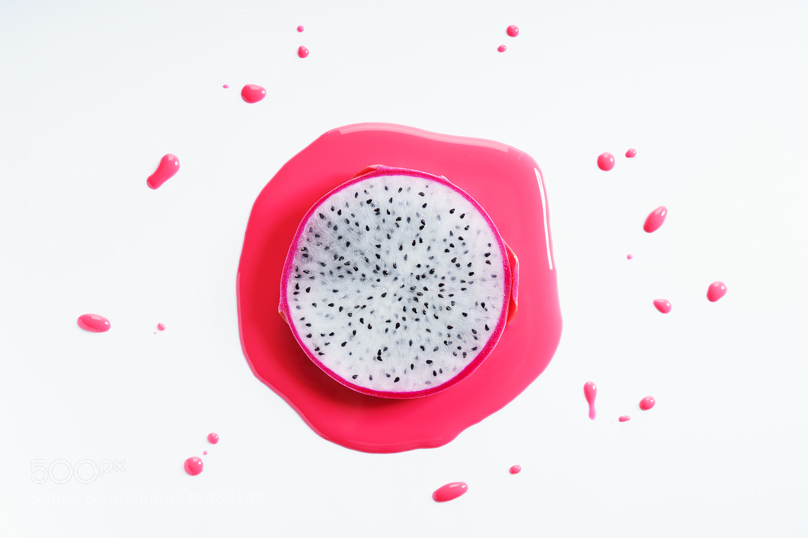 Sony a7 sample photo. Sliced dragon fruit photography
