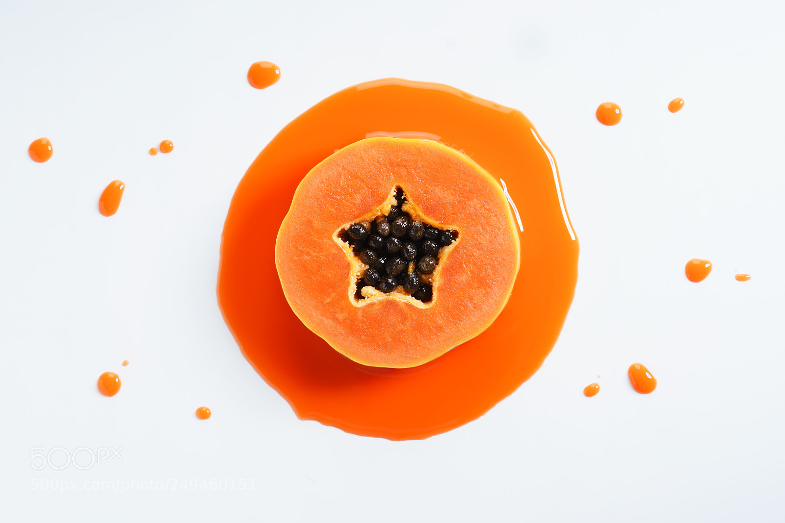 Sony a7 sample photo. Sliced papaya photography