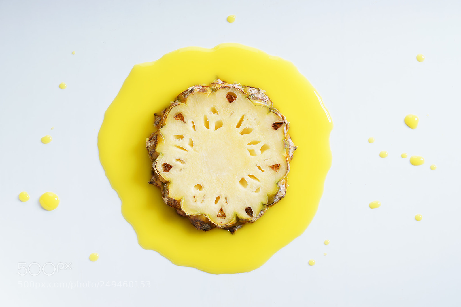 Sony a7 sample photo. Sliced pineapple photography