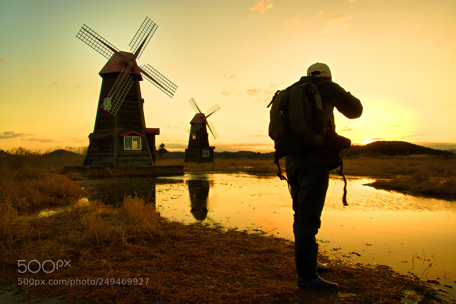 Nikon D500 sample photo. Windmill and photographer photography
