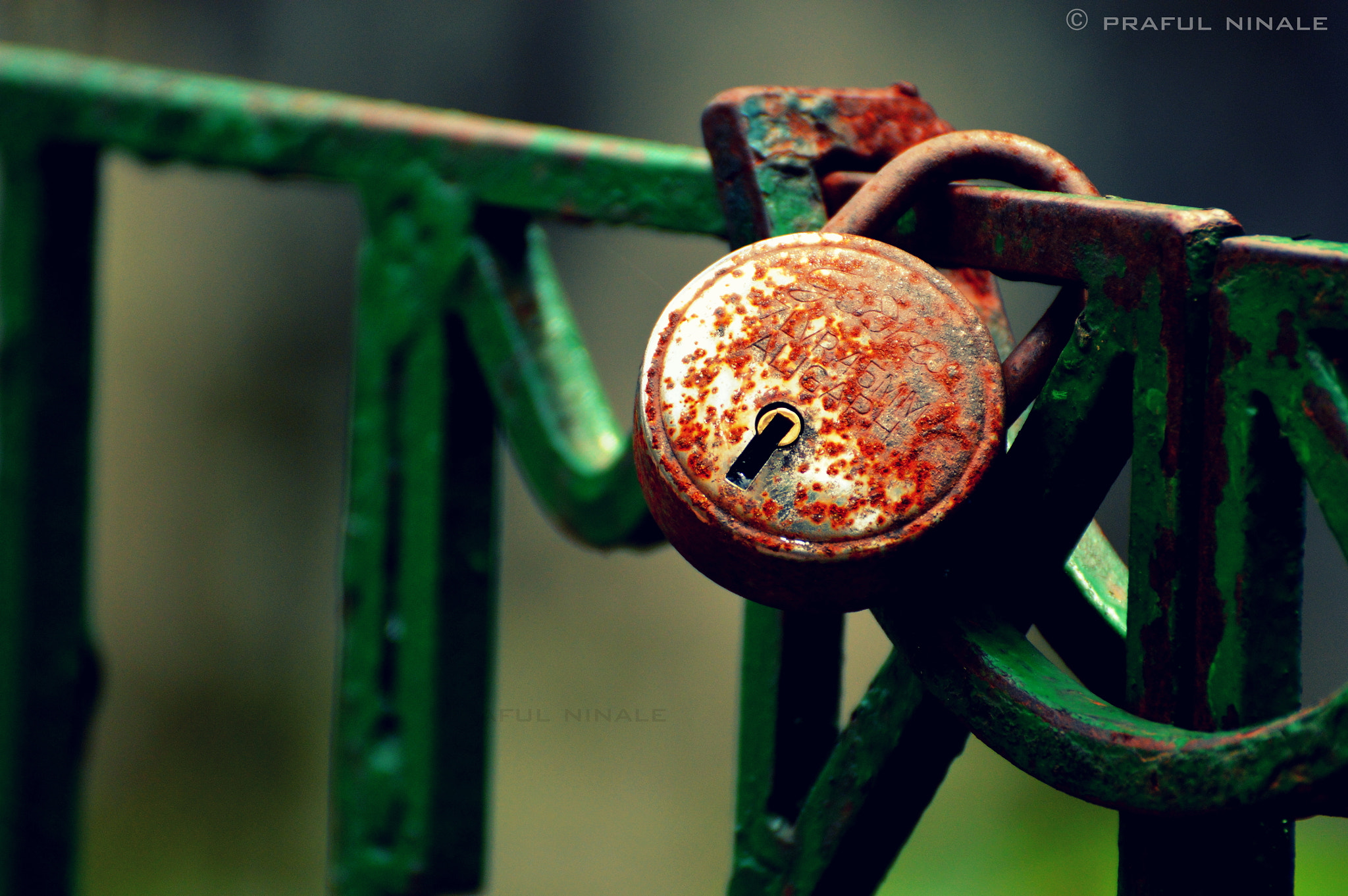 Nikon D3200 sample photo. Old lock photography