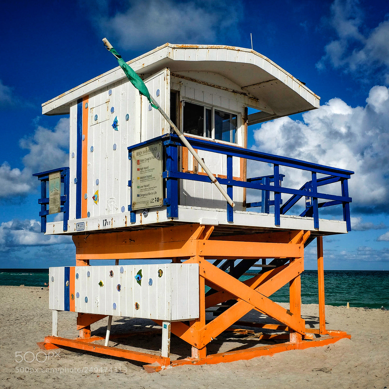 Fujifilm X-T20 sample photo. Miami beach lifeguard station photography