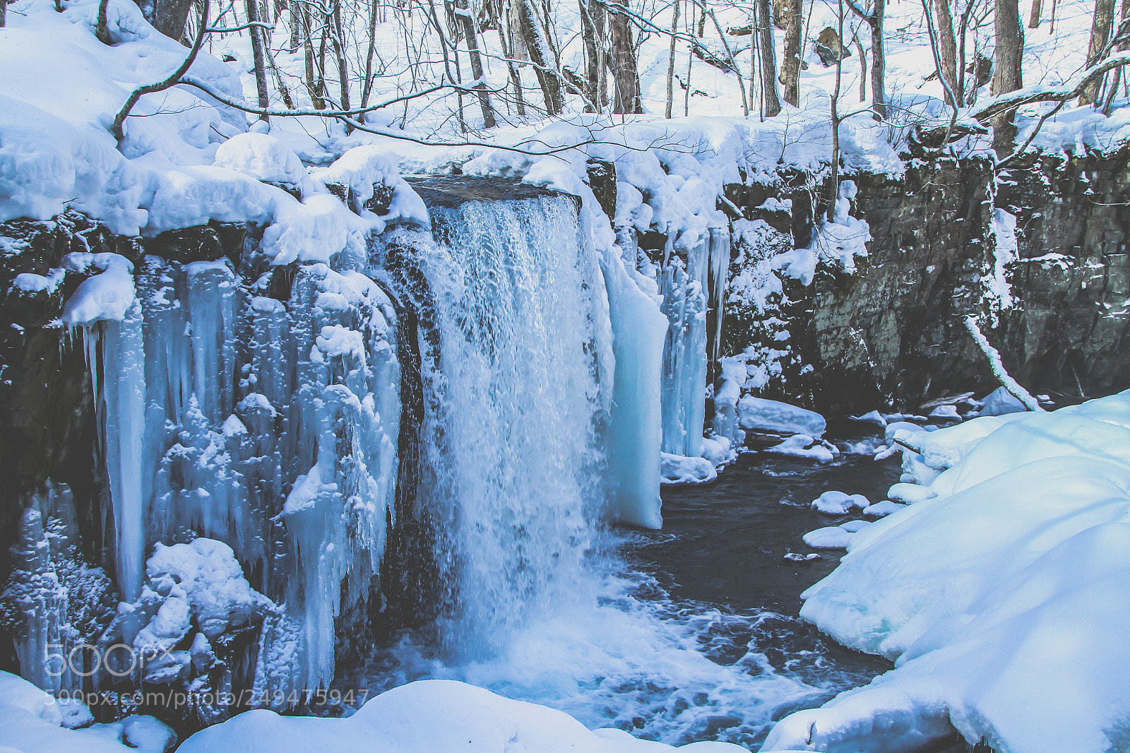 Canon EOS 7D sample photo. 氷の滝 photography
