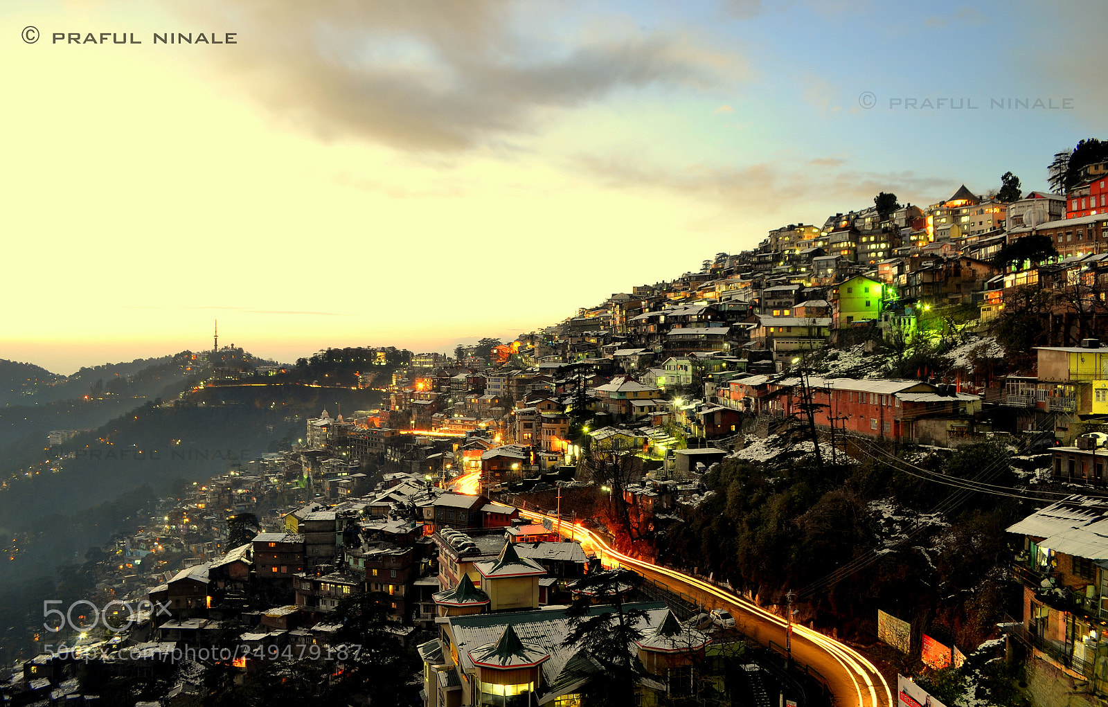 Nikon D3100 sample photo. Beautiful evening at shimla photography