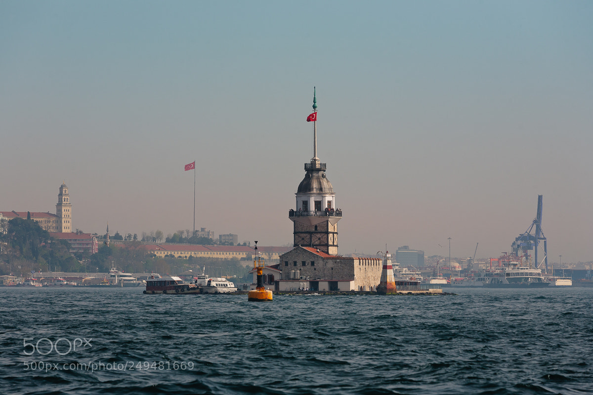 Canon EOS 5D sample photo. Maiden's tower of istanbul photography
