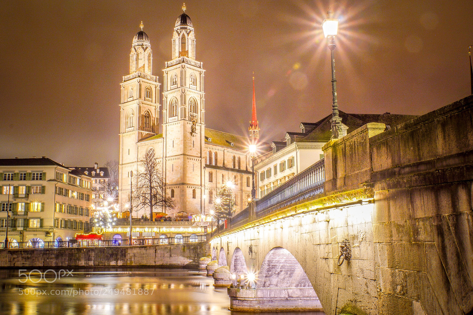 Sony a6500 sample photo. Zurich - munsterbrucke and photography