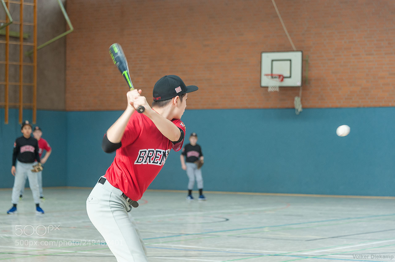 Nikon D3 sample photo. Baseball indoor championship photography