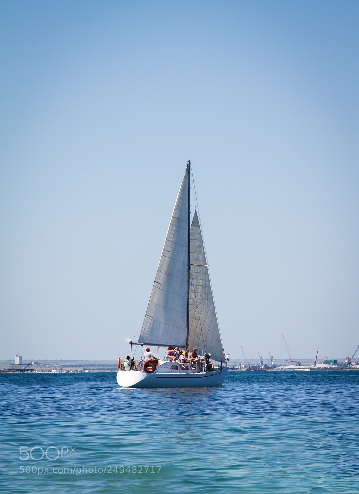 Canon EOS 7D sample photo. Yacht at sea photography