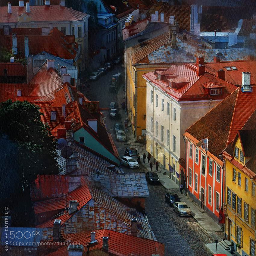 Sony a6000 sample photo. Roofs. tallinn photography
