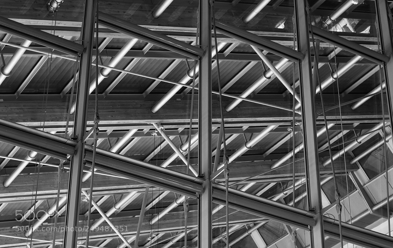 Pentax K-50 sample photo. Structures bn photography