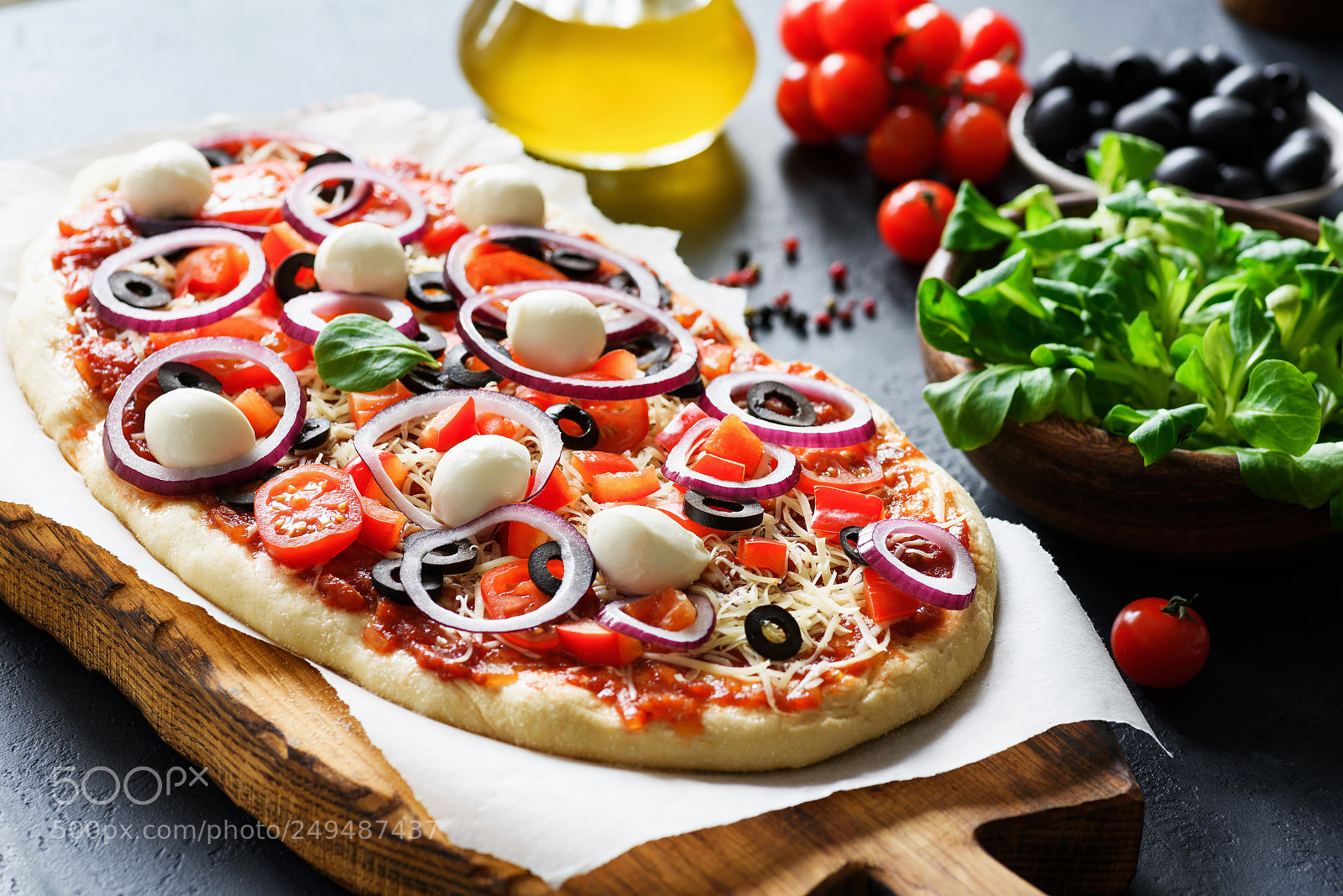 Nikon D810 sample photo. Homemade pizza before oven photography
