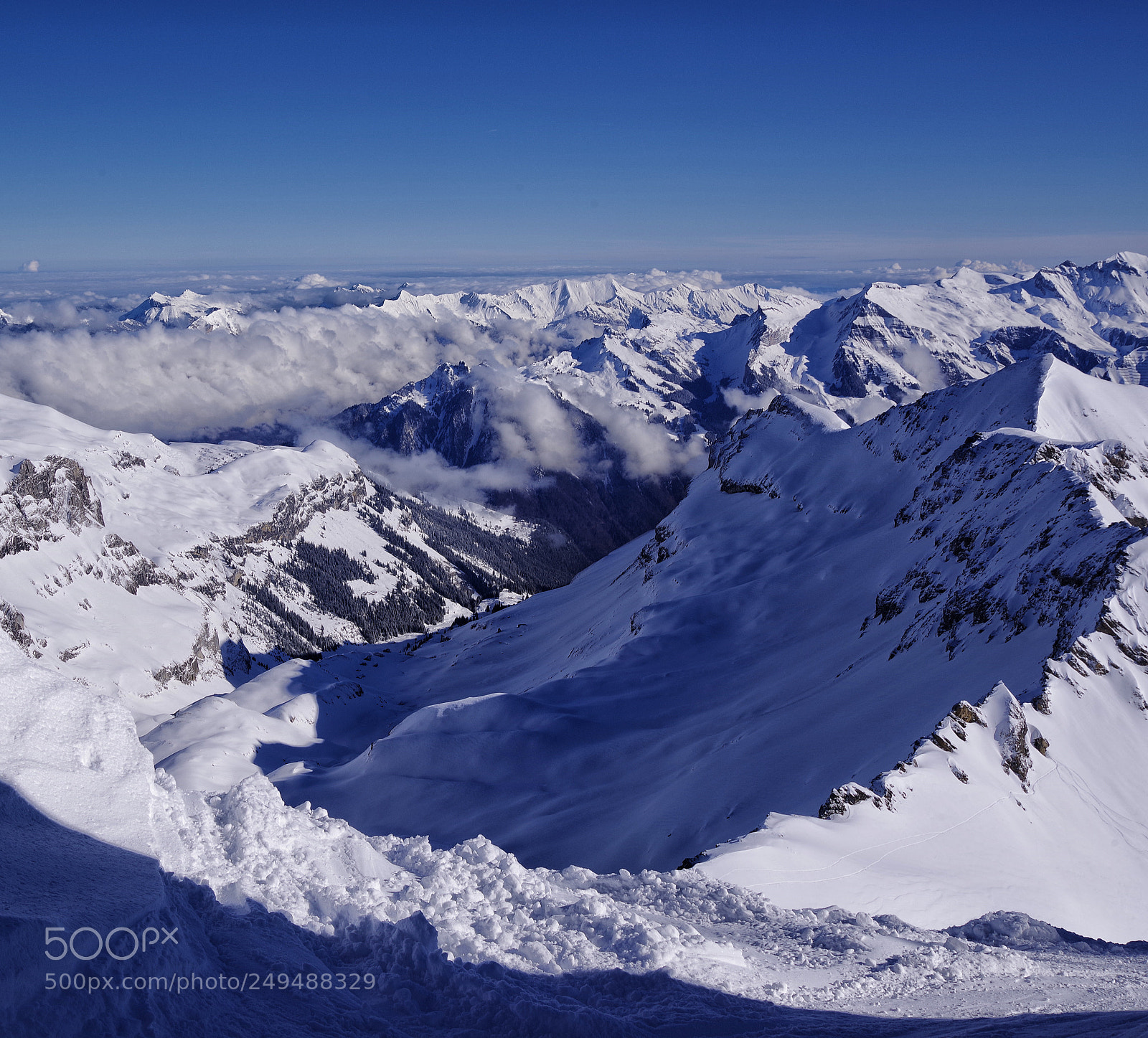 Pentax K-1 sample photo. Schilthorn photography