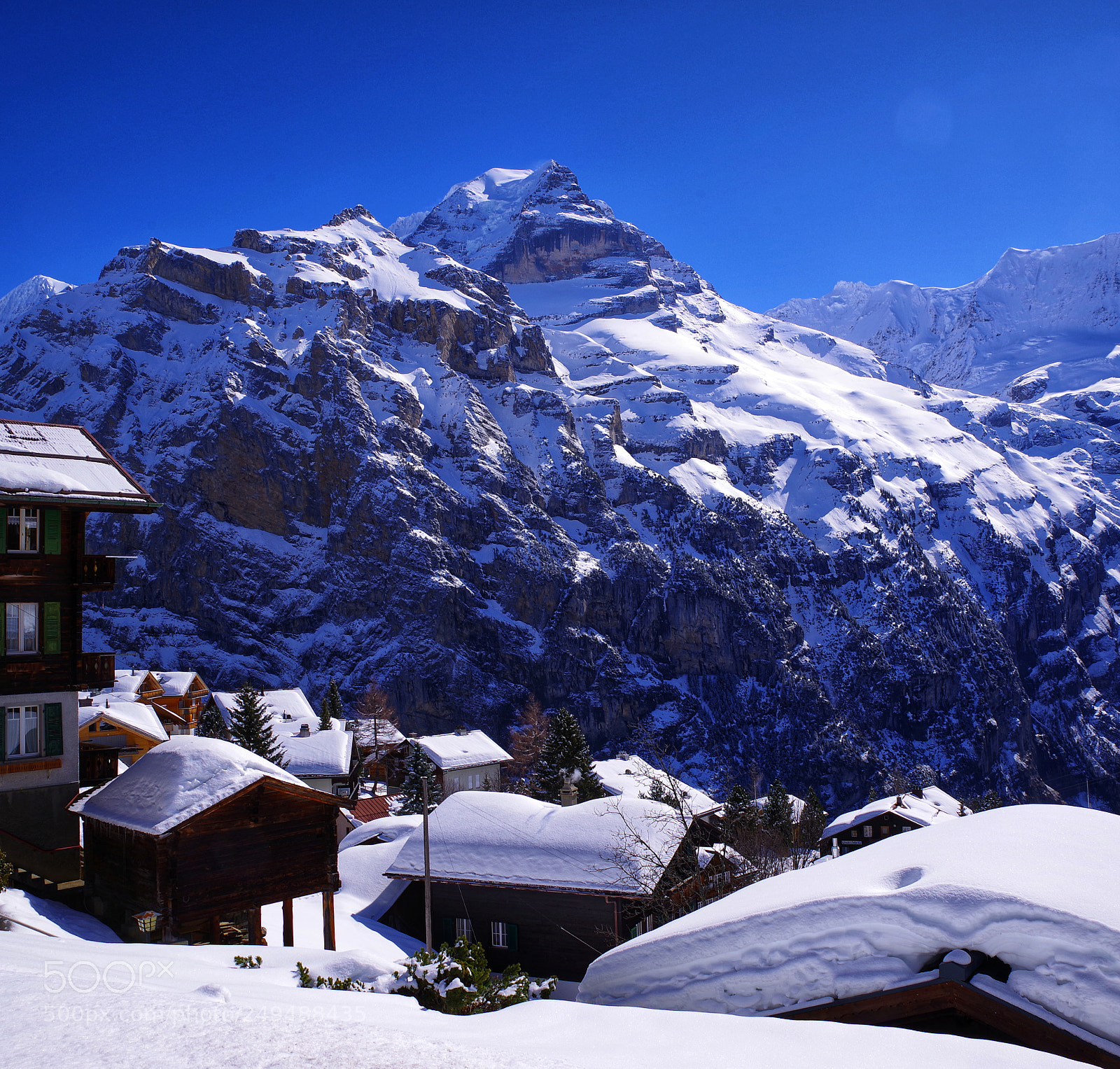 Pentax K-1 sample photo. Mürren photography