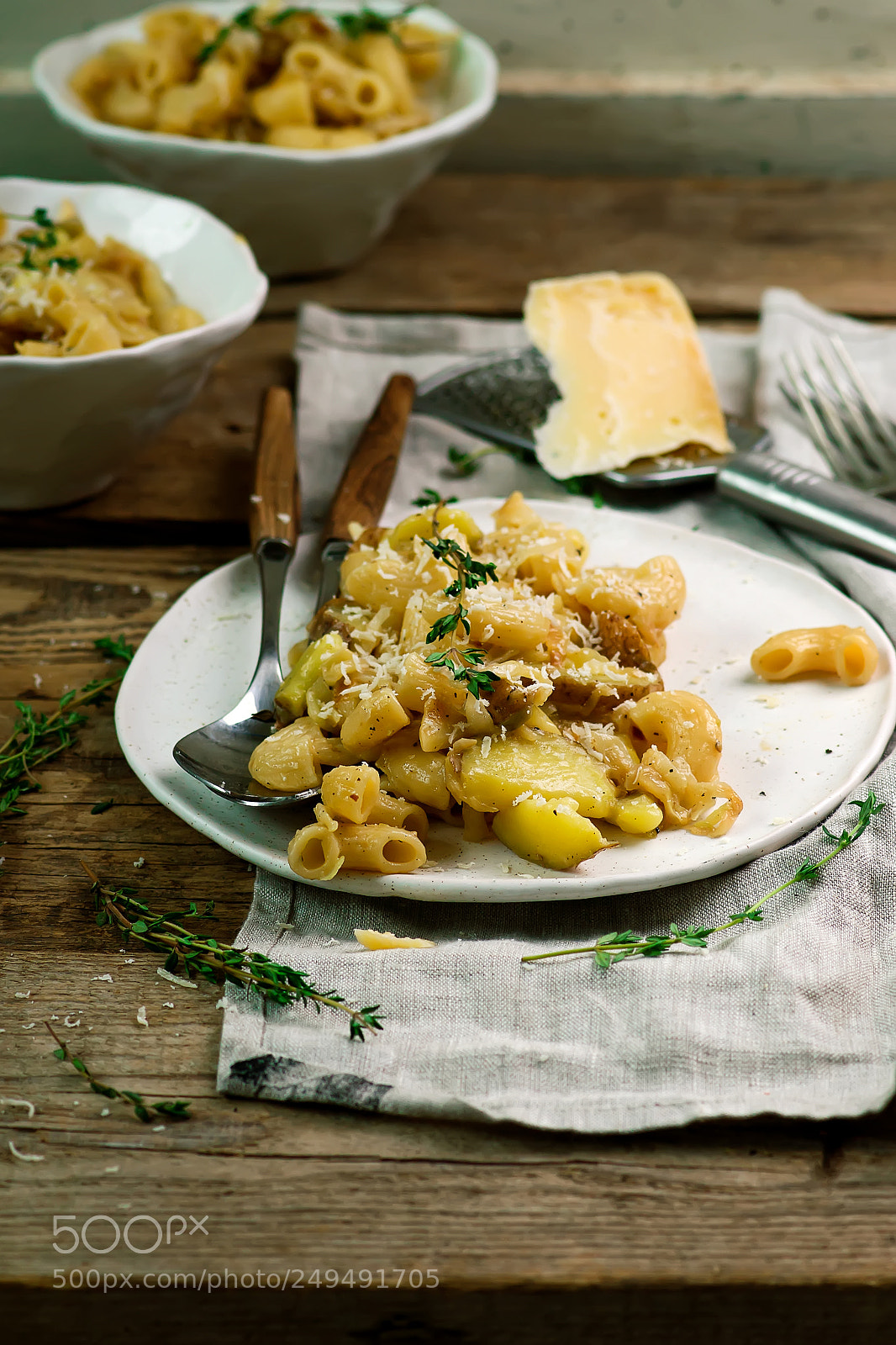Nikon D3100 sample photo. Pasta and potatoes with photography