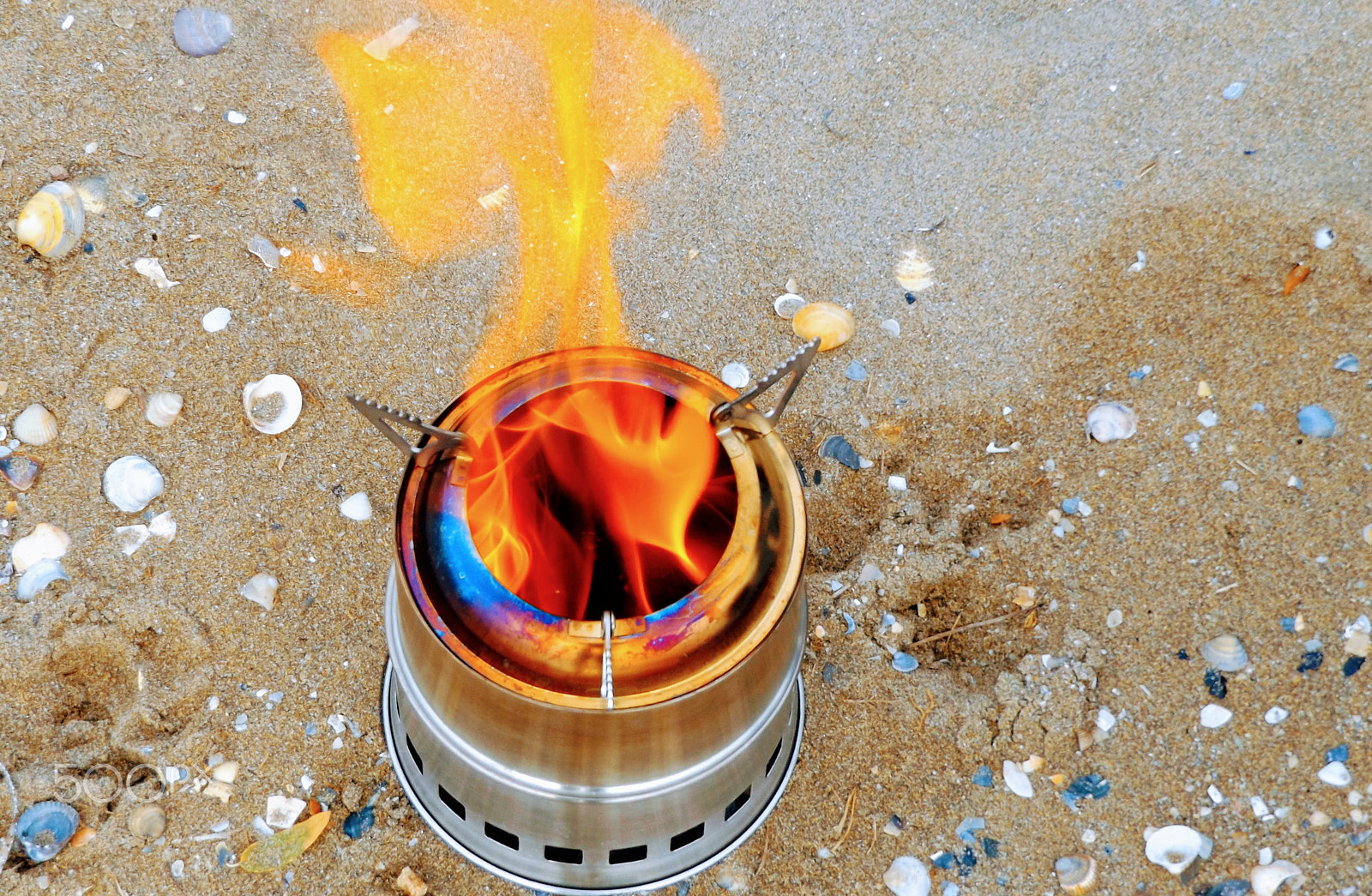 Fujifilm FinePix S8600 sample photo. Fire on the sand photography